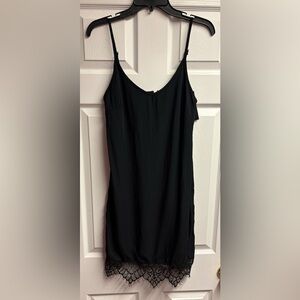 NWT SHIFT Black Slip Dress Size Small